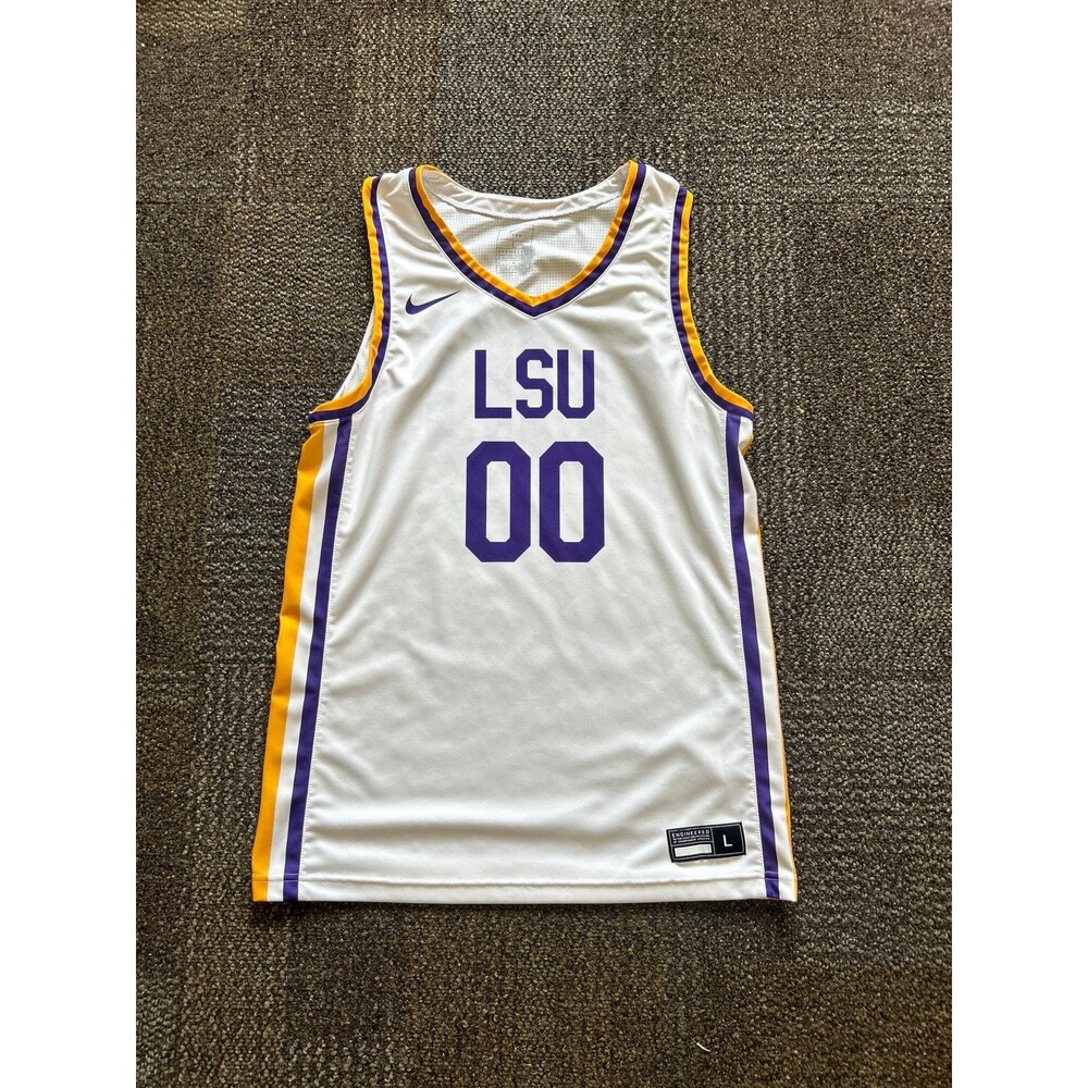 LSU Tigers Men’s Nike Dri-Fit Basketball Jersey Size Large